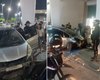 [Vídeo] Carro invade estacionamento e atinge entrada de shopping no Benedito Bentes