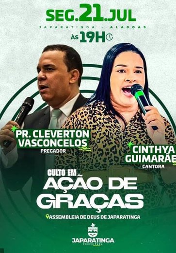 Comemorações em alusão ao aniversário de Japaratinga iniciam nesta segunda-feira