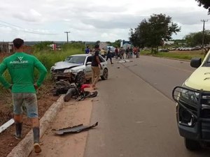 [Vídeo] Motociclista morre em colisão com carro na BR-316 em Palmeira dos Índios