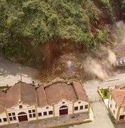 [Vídeo] Deslizamento destrói casarão histórico em Ouro Preto, Minas Gerais
