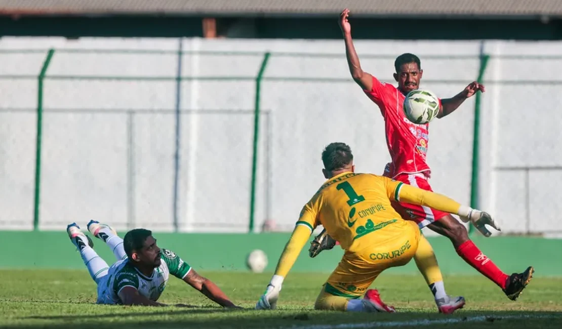 Penedense e Coruripe empatam e se complicam na tabela do Campeonato Alagoano