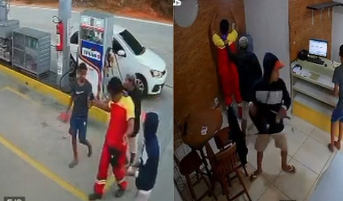 Criminosos armados assaltam posto de combustíveis em Branquinha