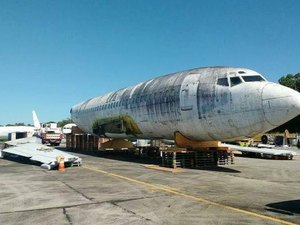 Avião abandonado no aeroporto de Fortaleza vai virar museu na Alemanha