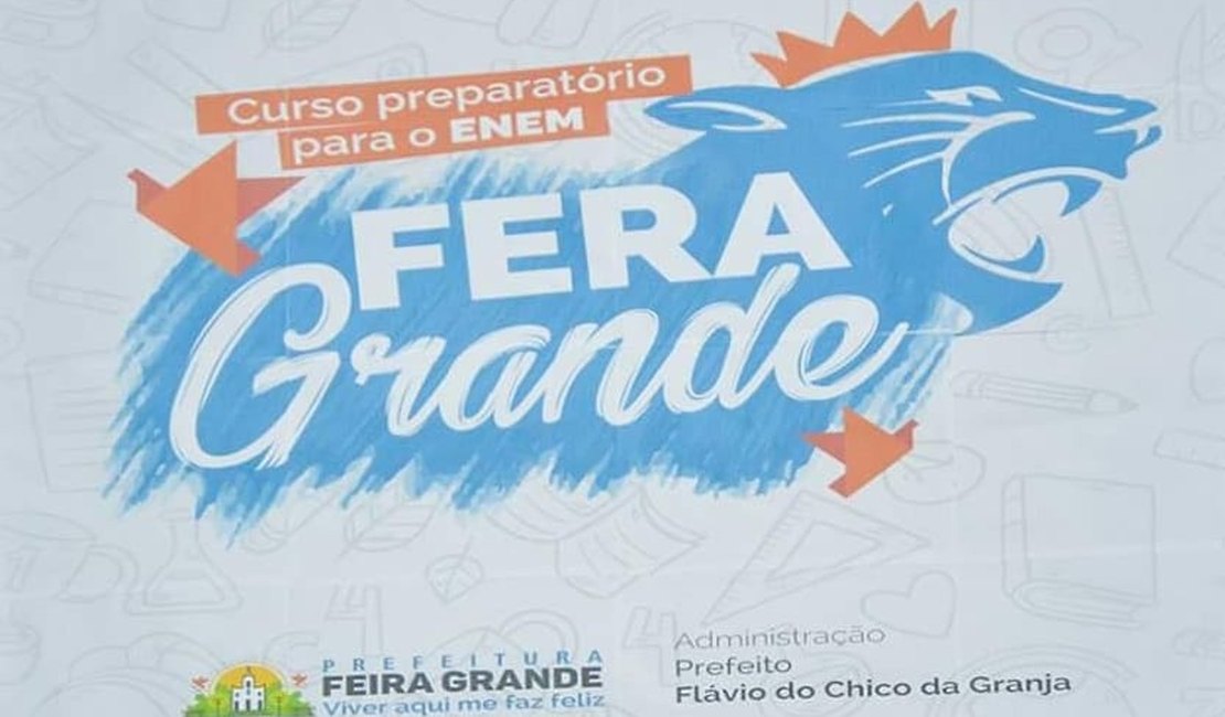 Prefeitura de Feira Grande oferta curso gratuito de preparação para Enem 2018