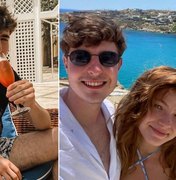 Filho de Gugu curte viagem romântica com namorada na Grécia: 'Com meu amor'