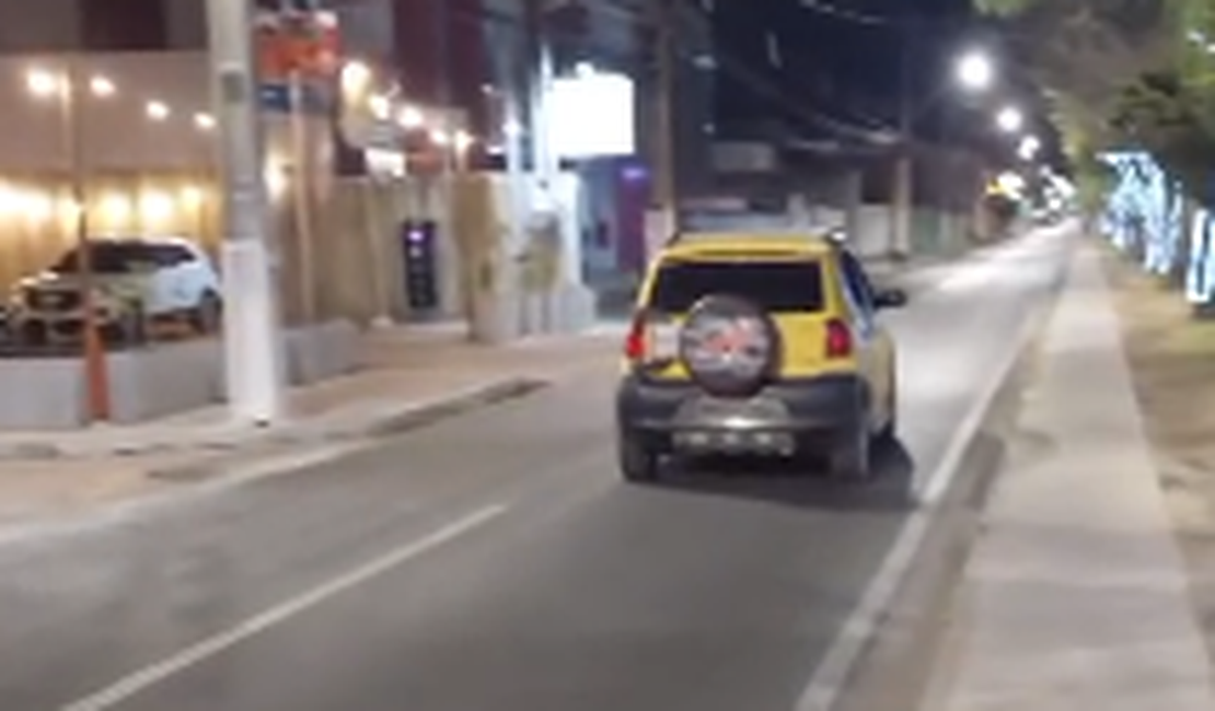 [Vídeo] Motorista é flagrado dirigindo pela contramão na Avenida Ceci Cunha, em Arapiraca