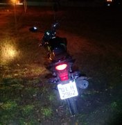 Moto roubada em Arapiraca é recuperada em Lagoa da Canoa