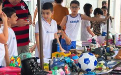 Feira do Desapego foi voltada para alunos do 1º ao 5º ano