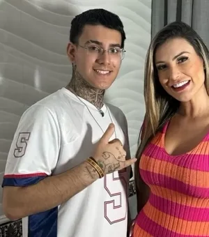 Andressa Urach comemora entrada do filho em site adulto: 'Bem-vindo'