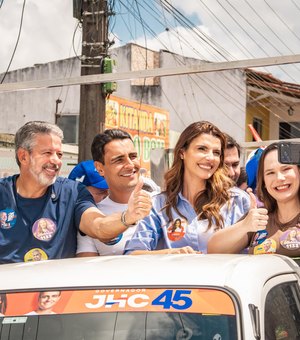 Arthur Lira participa com JHC e Marina de caminhadas e carreatas em Chã Preta e Viçosa