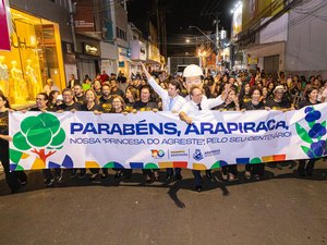 Arapiraca celebra 100 anos com desfile cívico-militar e homenagens ao desenvolvimento da cidade