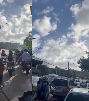 Obra da BRK Ambiental deixa trânsito caótico na região do bairro Bebedouro