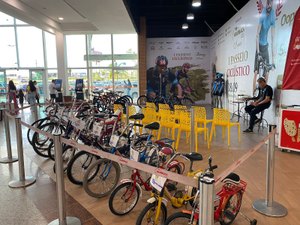 Exposição de bicicletas antigas no Arapiraca Garden Shopping segue até 17 de setembro