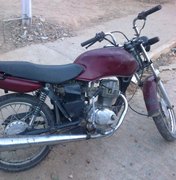 Pelopes apreende menor com moto furtada em Arapiraca