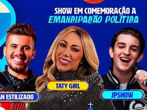 Prefeitura anuncia shows de Taty Girl e Luan Estilizado em São Miguel dos Milagres
