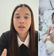 Mãe diz que pai roubou vaquinha feita pra bebê que teve membros amputados em AL