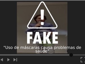É falsa a informação de que o uso de máscaras cause problemas de saúde