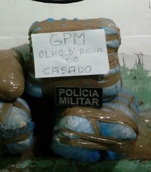 Polícia prende traficante com mais de trinta quilos de maconha que seguia para Arapiraca