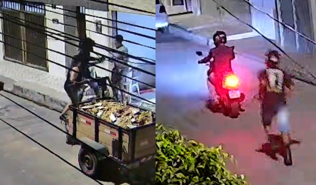 Dupla em moto rouba celular de mulher na porta de casa na Santa Amélia