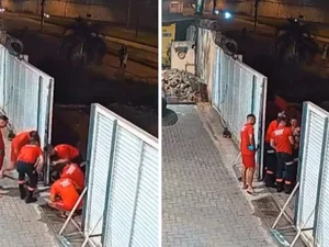 [Vídeo] Câmera flagra momento em que bombeiros salvam bebê engasgado no Espírito Santo