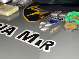 Homem é preso por tráfico de drogas com maconha e cocaína em Maceió
