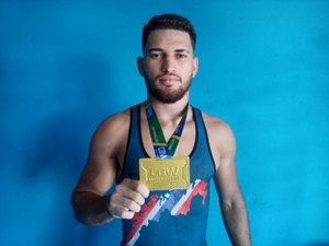 [Vídeo] Arapiraquense Medalha de Ouro na Copa do Brasil de luta greco-romana mira Olimpíada