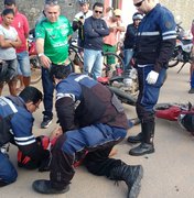 Colisão envolvendo mototaxista deixa vítima desacordada, em Arapiraca