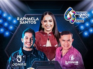 Prefeita Marcela Gomes divulga programação musical da festa de 63 anos de Novo Lino