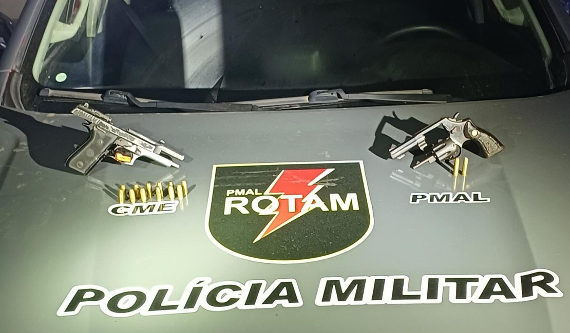 Casal é preso com armas de fogo após abordagem no Tabuleiro do Martins