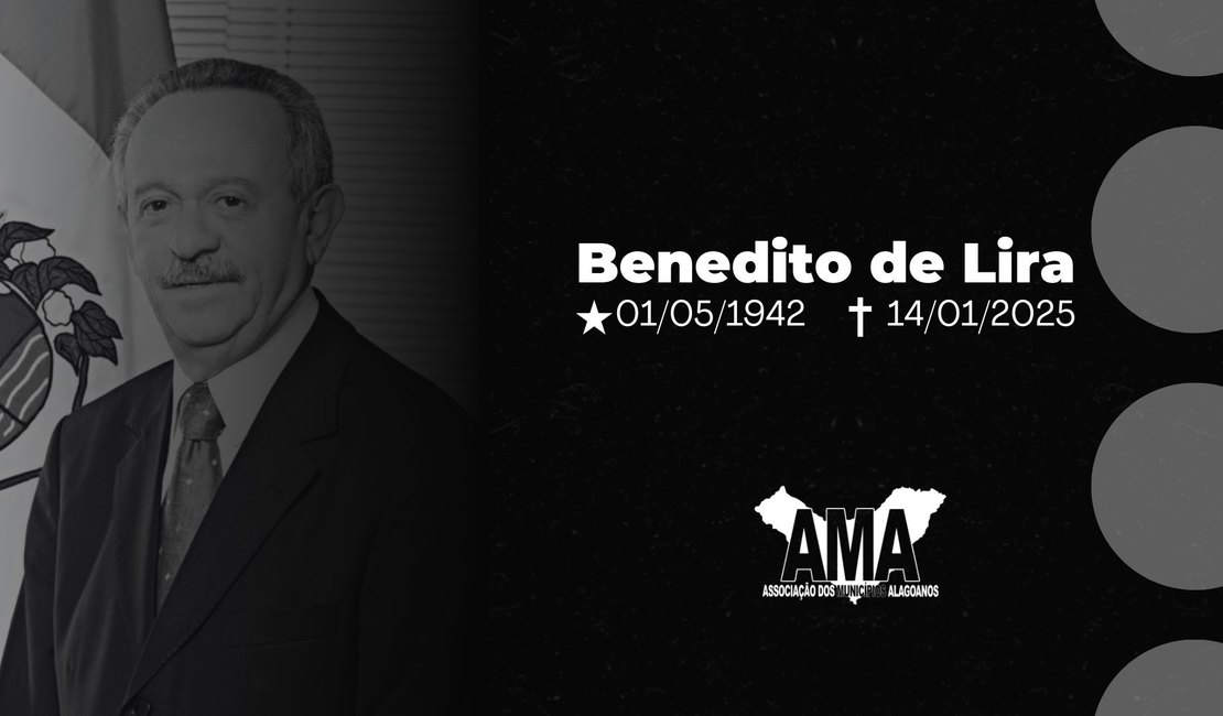 AMA lamenta morte do ex-presidente da associação, Benedito de Lira