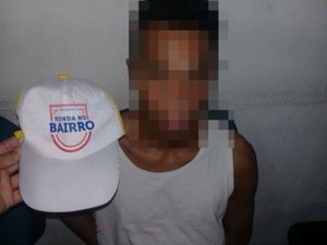 Foragido da Justiça é preso no Jacintinho por agentes do Ronda no Bairro