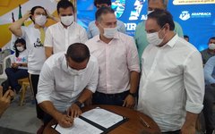 Secretário Executivo de Estado da Saúde, Marcos Ramalho assina ordem de serviço do Hospital Metropolitano e Hemocentro do Agreste