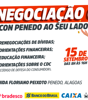 Procon Penedo promove mutirão de renegociação de dívidas na sexta-feira (15)