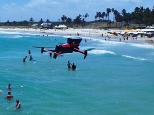 Drones auxiliam trabalho do Corpo de Bombeiros nas praias alagoanas