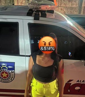 Jovem é presa acusada de tráfico de drogas no município de Rio Largo