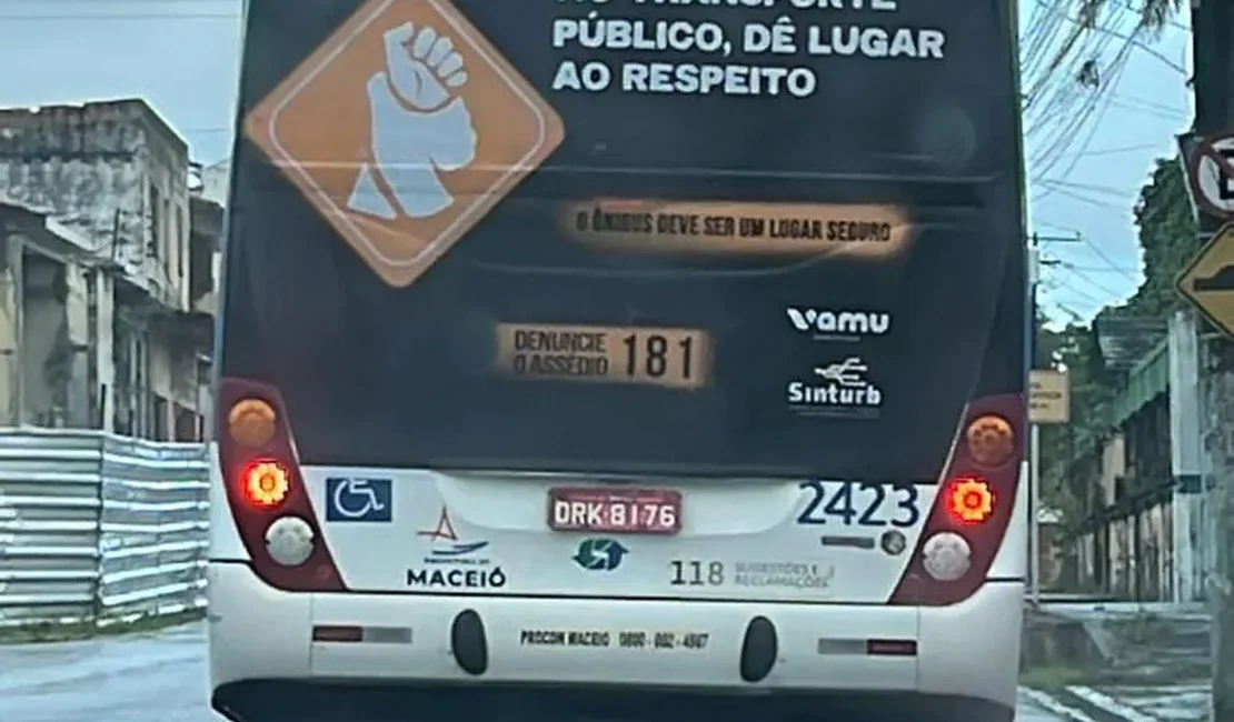 Campanha contra importunação sexual nos ônibus é lançada na capital