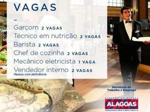 Sine divulga 11 vagas de empregos no setor alimentício e de serviços