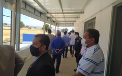 Secretário De Segurança Alfredo Gaspar de Mendonça durante visita técnica do CISP2