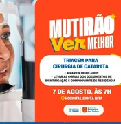 Palmeira dos Índios realiza mutirão de triagem para cirurgia de catarata