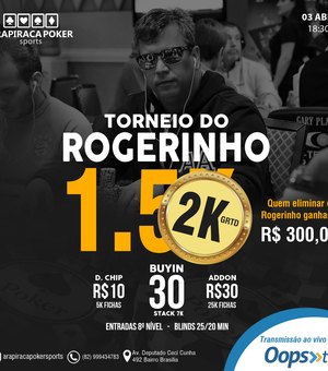 Top 20 do Brasil, Rogério Siqueira participa de torneio em Arapiraca