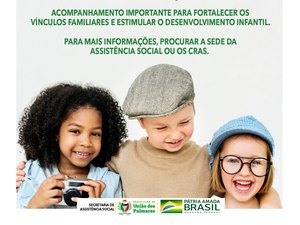 Prefeitura de União dos Palmares oferta novas vagas para o programa Criança Feliz