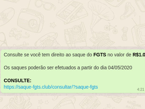 Golpe que promete liberar saldo do FGTS atinge 90 mil pessoas