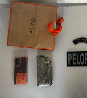 Mulher é presa tentando fazer 'delivery' de maconha em supermercado de Arapíraca
