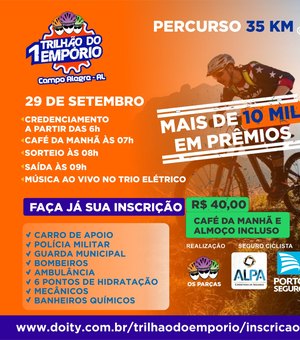 [Vídeo] Campo Alegre espera mais de 1.500 ciclistas no 1º Trilhão do Empório