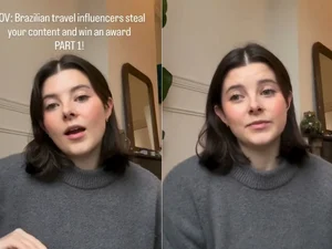 Influencer gringa denuncia brasileiros por plágio: 'Palavra por palavra'