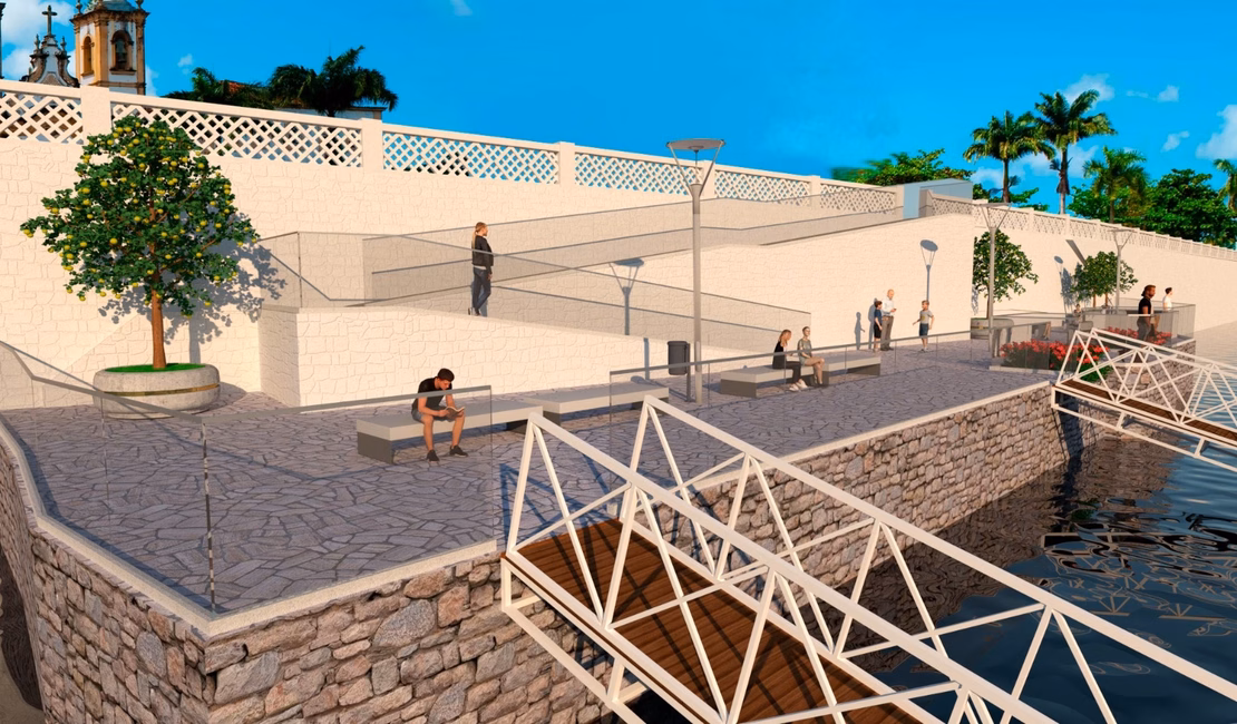 Prefeito Ronaldo Lopes apresenta mais uma obra do PAP: píer vai fortalecer turismo em Penedo