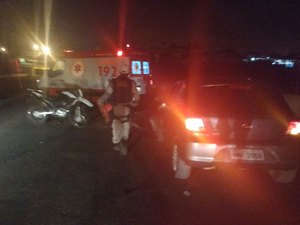 [Vídeo] Condutor embriagado avança na contramão e colide com motociclista 