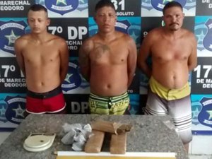 Ação integrada prende três suspeitos de tráfico de drogas na Região Metropolitana