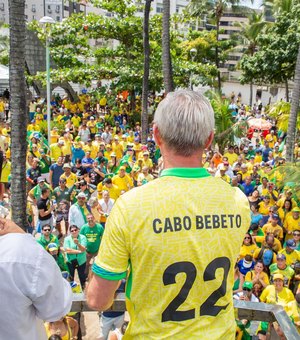 Em ato de 7 de Setembro, Cabo Bebeto reforça apoio a Bolsonaro e pede unidade da direita