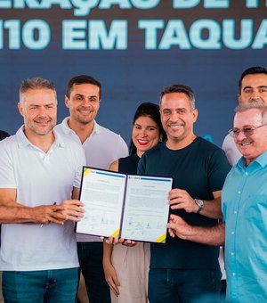 Governador Paulo Dantas assina ordem de serviço para recuperação da AL 110 em Taquarana